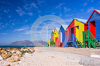 St. James Beach Houses Stock Photo