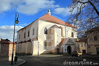 Church in Beroun Editorial Stock Photo