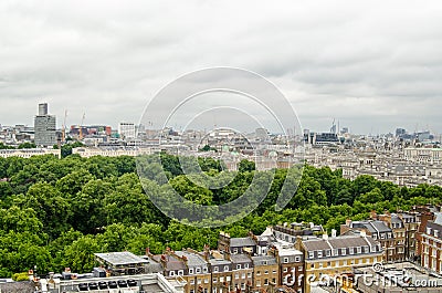 St James` Park, London - aerial view Stock Photo