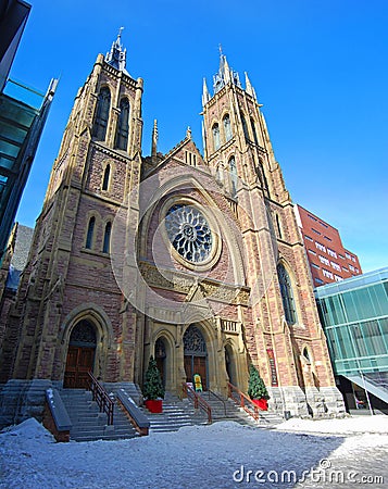 St. James United Church, Montreal, Canada Stock Photo