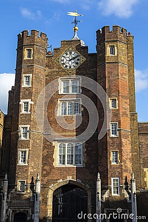 St. Jamess Palace in London, UK Editorial Stock Photo