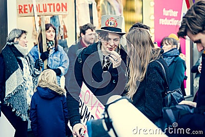 21st of january 2017, march of women Editorial Stock Photo