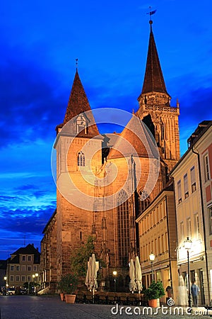 St. Johannis church in Ansbach Stock Photo