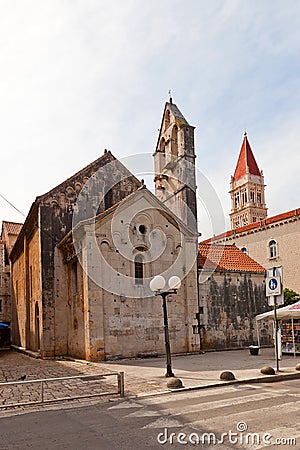 St John the Baptist church (XIII c.). Trogir, Croatia Stock Photo