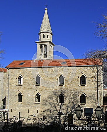 St. John Cathedral in Budva Stock Photo