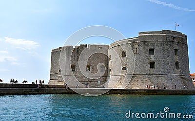 Fort Sv Ivan in Dubrovnik Editorial Stock Photo