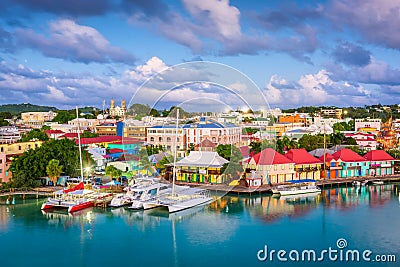 St. John`s, Antigua and Barbuda Stock Photo