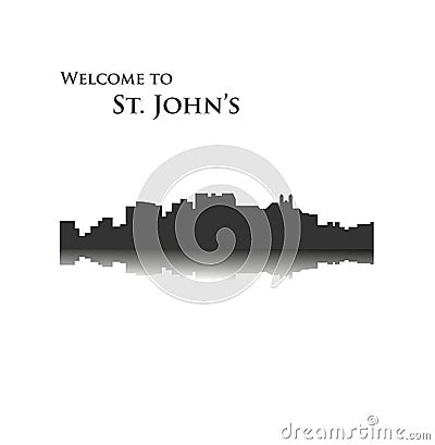 St. John's, Newfoundland and Labrador, Canada Vector Illustration