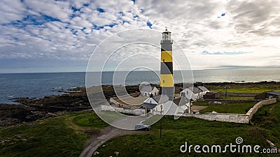 St John`s Point Lighthouse. county Down. Northern Ireland. Stock Photo