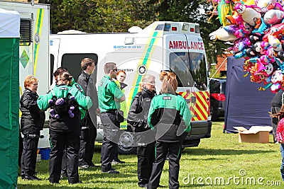 St Johns ambulance medics. Editorial Stock Photo