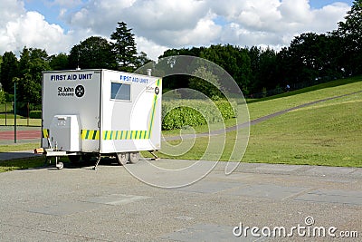 St Johns mobile ambulance unit Editorial Stock Photo