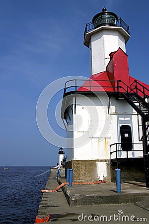 St. Joseph Pier Light 600180 Editorial Stock Photo