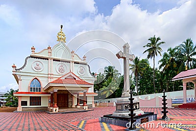 St. Joseph's churchin Chennamkari near Alleppey in Kerala, India Stock Photo