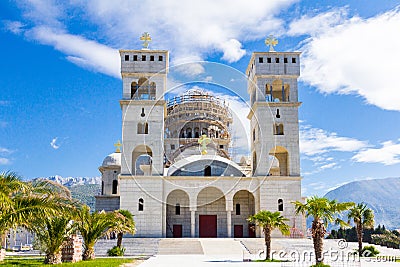 St Jovan Vladimir church in Bar, Montenegro. Stock Photo