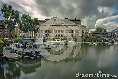 St Katharine Docks Marina in London, UK Editorial Stock Photo