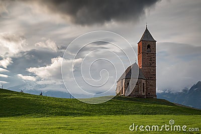 St. Kathrein in der Scharte, Hafling Stock Photo