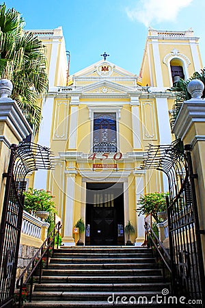 St. Lawrence Church, Macau, China Stock Photo