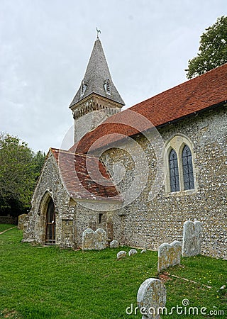 St Leonards Church, South Stoke, Sussex, UK Stock Photo