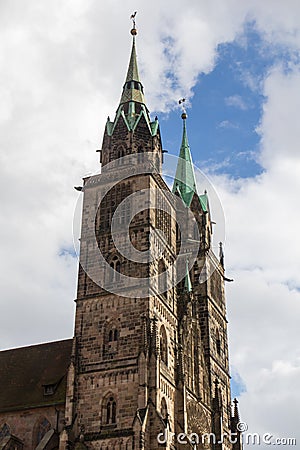 Church in Nuremberg Stock Photo