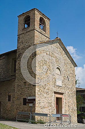 St. Lorenzo Church. Torrechiara. Emilia-Romagna. Italy. Stock Photo