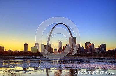 St. Louis Gateway Arch Stock Photo