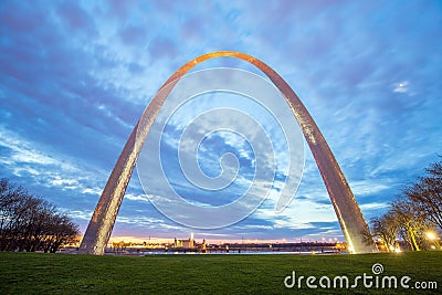 St. Louis Gateway Arch in Missouri Stock Photo