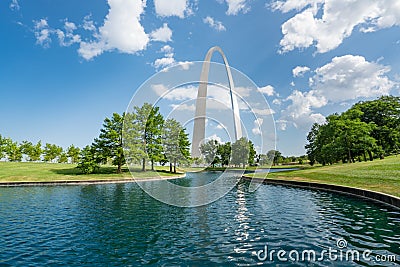 St Louis Gateway Arch Editorial Stock Photo