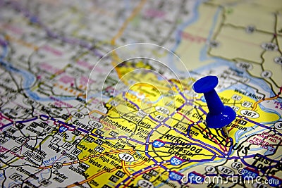 St. Louis Missouri Map Stock Photo