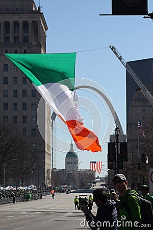 St. Louis St. Patrick`s Day Parade 2019 Editorial Stock Photo