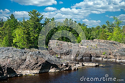 St. Louis River in Jay Cooke State Park, Minnesota Stock Photo