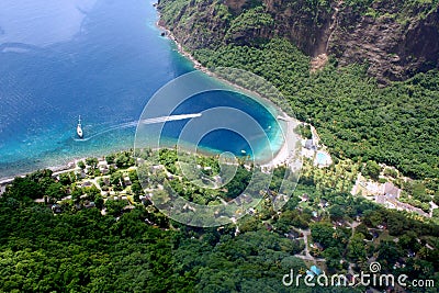 St. Lucia resort aerial Stock Photo