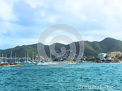 St. Maarten Coast Stock Photo
