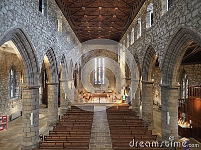 St Machar Cathedral interior in Aberdeen Editorial Stock Photo