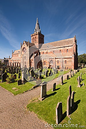 St Magnus Cathedral, Kirkwall, Orkney, Scotland Stock Photo