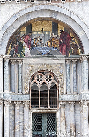 St. Mark`s Basilica, Venice, Italy Editorial Stock Photo