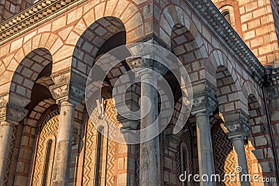 St. Mark's Church Arcade Stock Photo