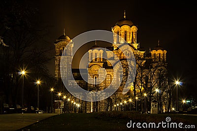 St. Mark`s Church Belgrade Stock Photo