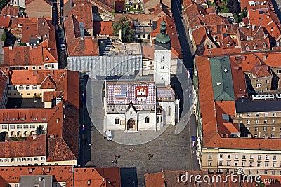 St Mark square in Zagreb, Croatia Stock Photo