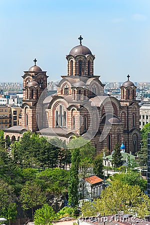 St. Marko Church in Belgrade Stock Photo