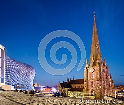 St Martin in the Bull Ring Birmingham England Editorial Stock Photo