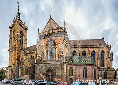 St. Martin Church, Colmar, France Stock Photo