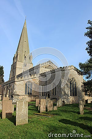 St Mary's Church, Edwinstowe, Nottinghamshire Editorial Stock Photo