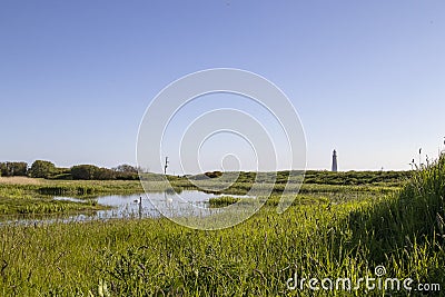 St Mary`s Island causeway in Whitley Bay, North Tyneside Stock Photo