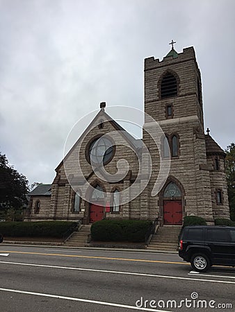 St Matthew`s Episcopal Church Worcester, Ma Stock Photo