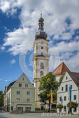 St. Michael church, Weiden in der Oberpfalz, Germany Stock Photo