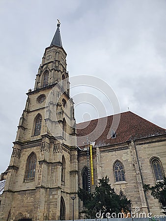 St. Michael church Ã®n clujnapoca Stock Photo