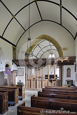 St Michael`s Church, Blackford Stock Photo