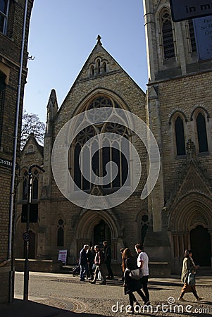 St.Michael`s Church, Oxford early morning Editorial Stock Photo