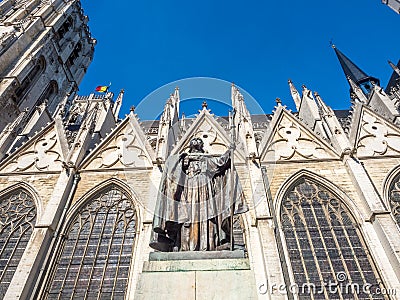 St Michael & St Gudule cathedral Stock Photo