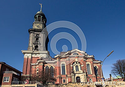 Hamburg's main church St. Michaelis Stock Photo